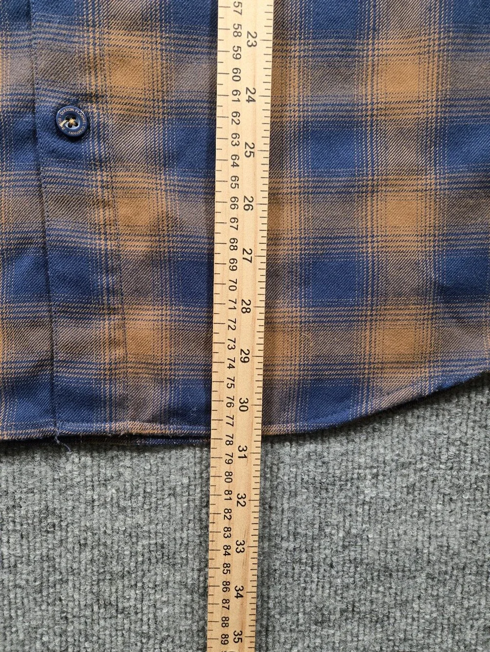 Dixxon Flannel The Eddie 10th Anniversary Blue Brown Plaid Shirt Men's Medium